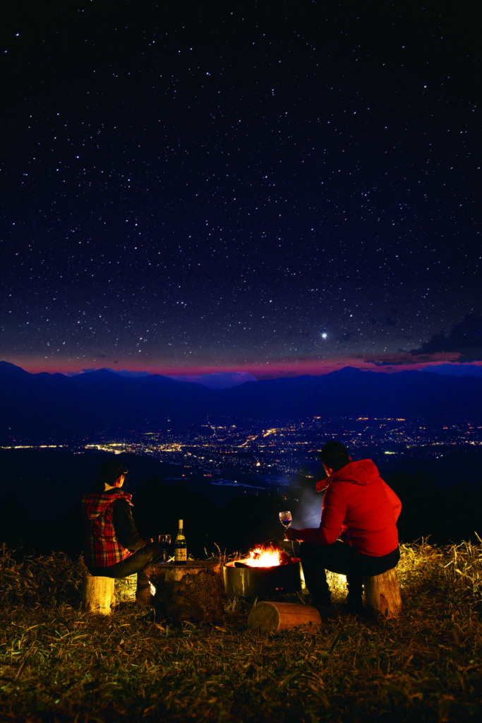 鹿嶺高原（夜）の星