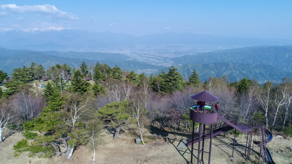 鹿嶺高原から見える伊那市方面